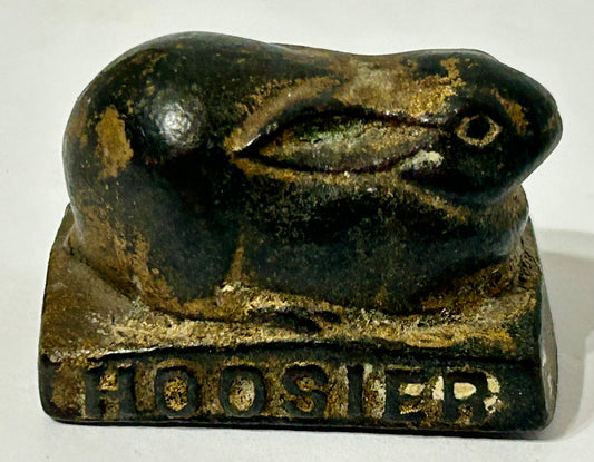 HOOSIER IRON RABBIT ADVERTISING PAPERWEIGHT