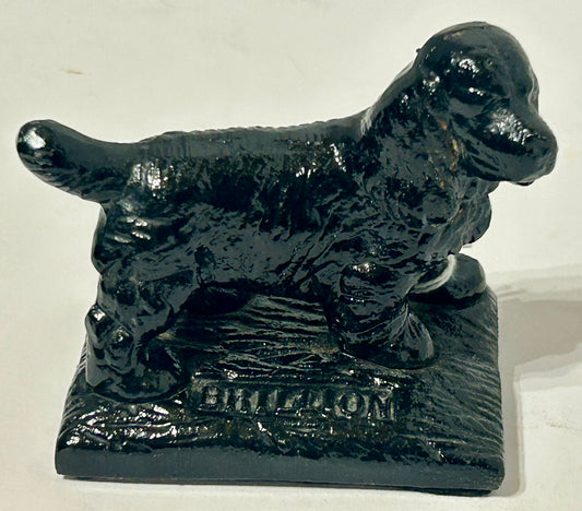 BRILLION IRON WORKS CAST IRON DOG FIGURAL PAPERWEIGHT