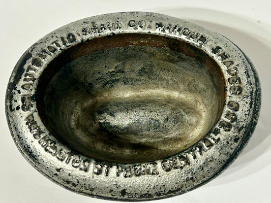 AUTOMATIC SHADE COMPANY CAST IRON ADVERTISING HAT PAPERWEIGHT