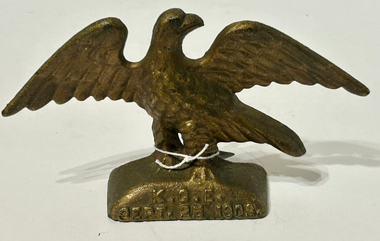 KNIGHTS OF THE GOLDEN EAGLE CAST IRON EAGLE PAPERWEIGHT