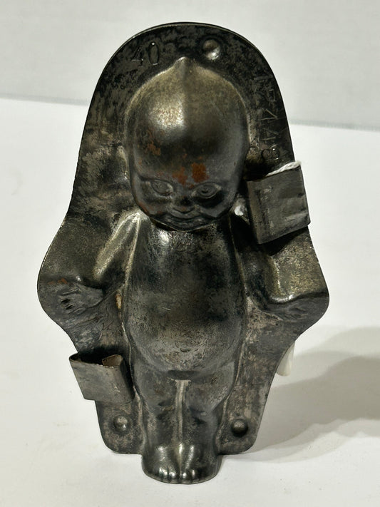 KEWPIE TIN ANTIQUE CHOCOLATE MOLD