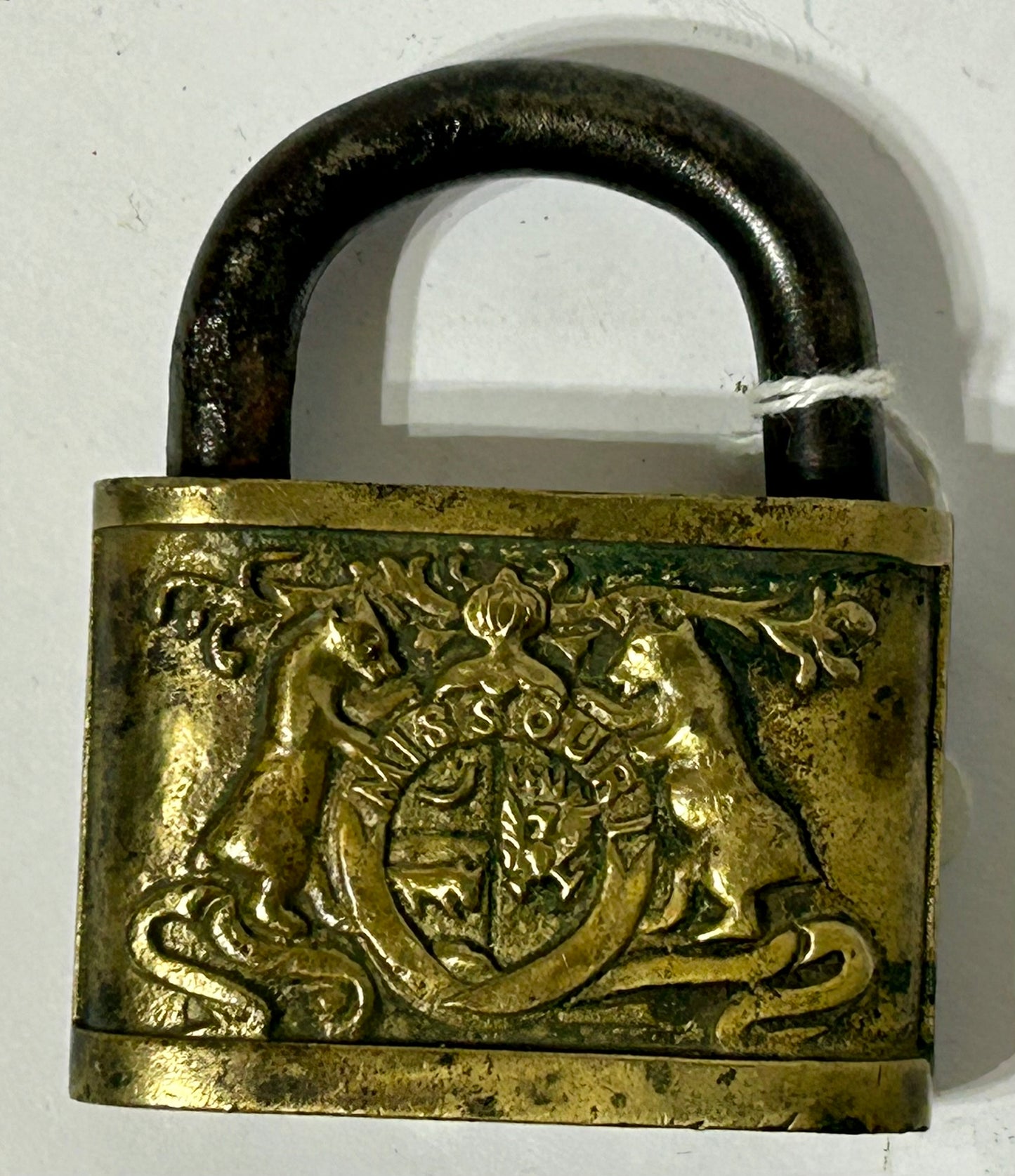 1904 MISSOURI WORLDS FAIR BRASS PADLOCK