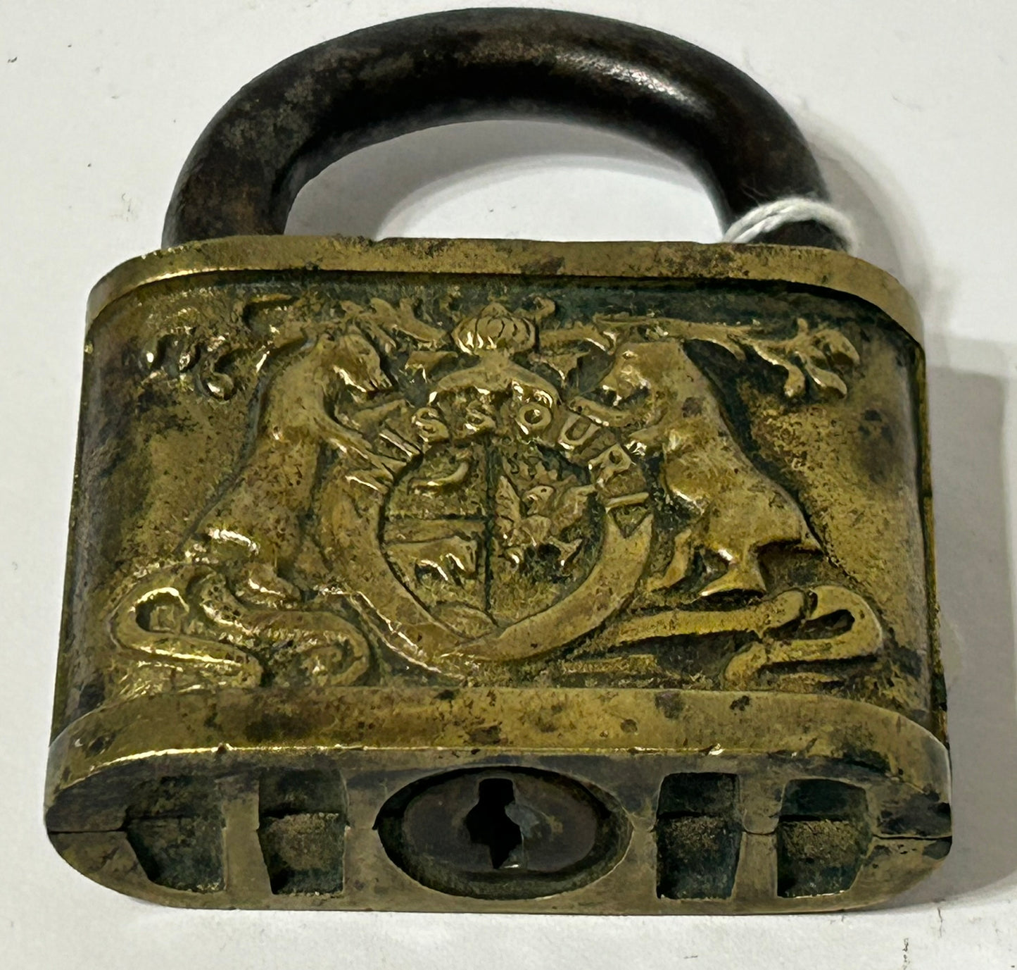 1904 MISSOURI WORLDS FAIR BRASS PADLOCK