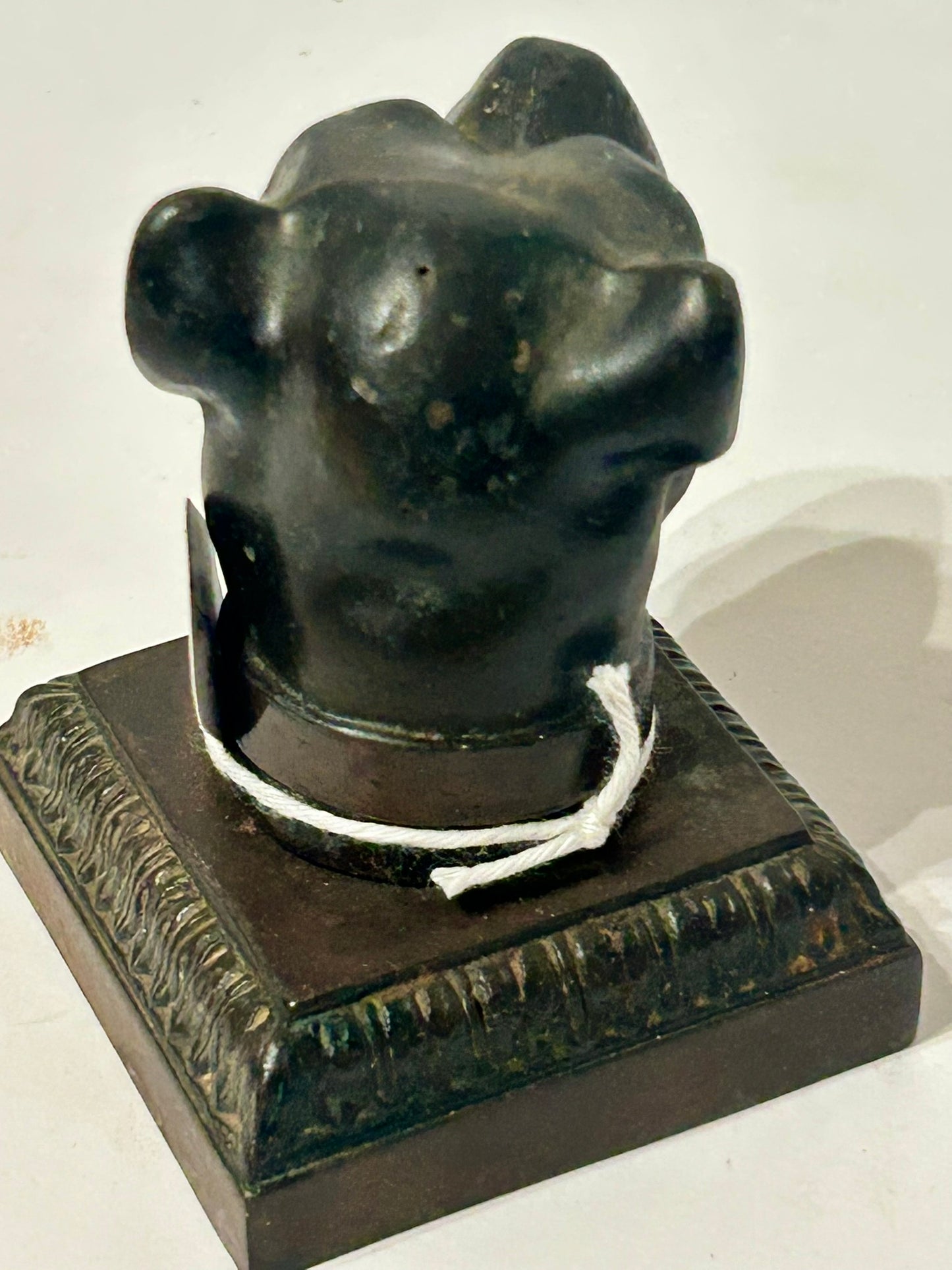 BOXER DOG FIGURAL CAST IRON ANTIQUE PAPERWEIGHT