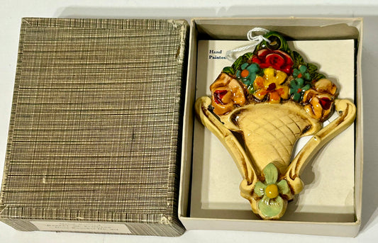 CAST IRON DOOR KNOCKER OF MIXED FLOWERS