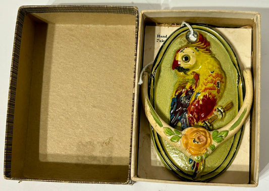 HUBLEY PARROT DOOR KNOCKER MINT IN BOX