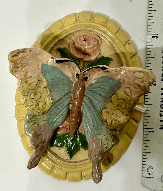 DOOR KNOCKER FIGURAL CAST IRON BUTTERFLY