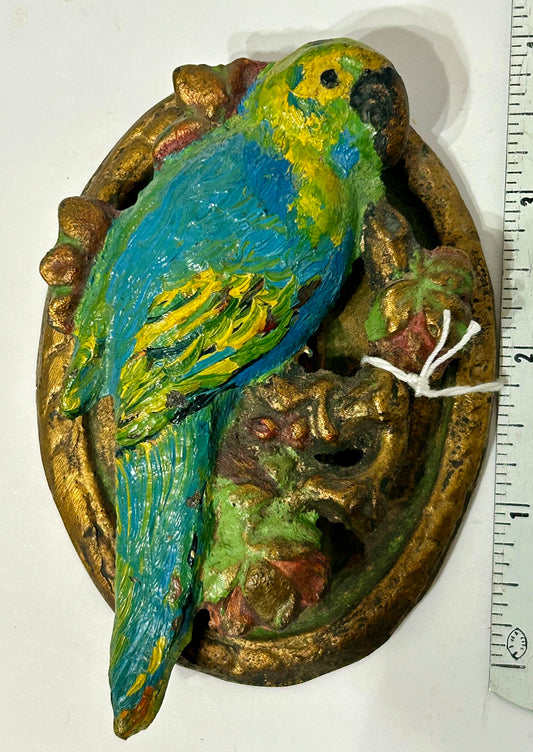 CAST IRON PARROT DOOR KNOCKER
