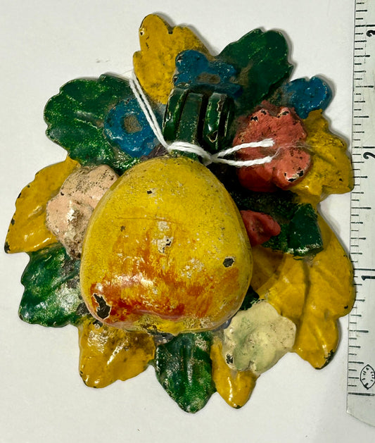 DOOR KNOCKER FRUIT SHAPED ANTIQUE CAST IRON