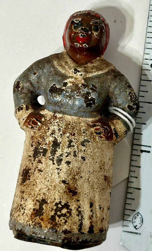 CAST IRON "MAMMY" FIGURAL PAPERWEIGHT