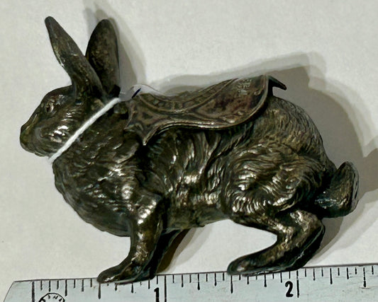 IRON  RABBIT SOUVENIR PAPERWEIGHT FOR THE WEIRS, NEW HAMPSHIRE