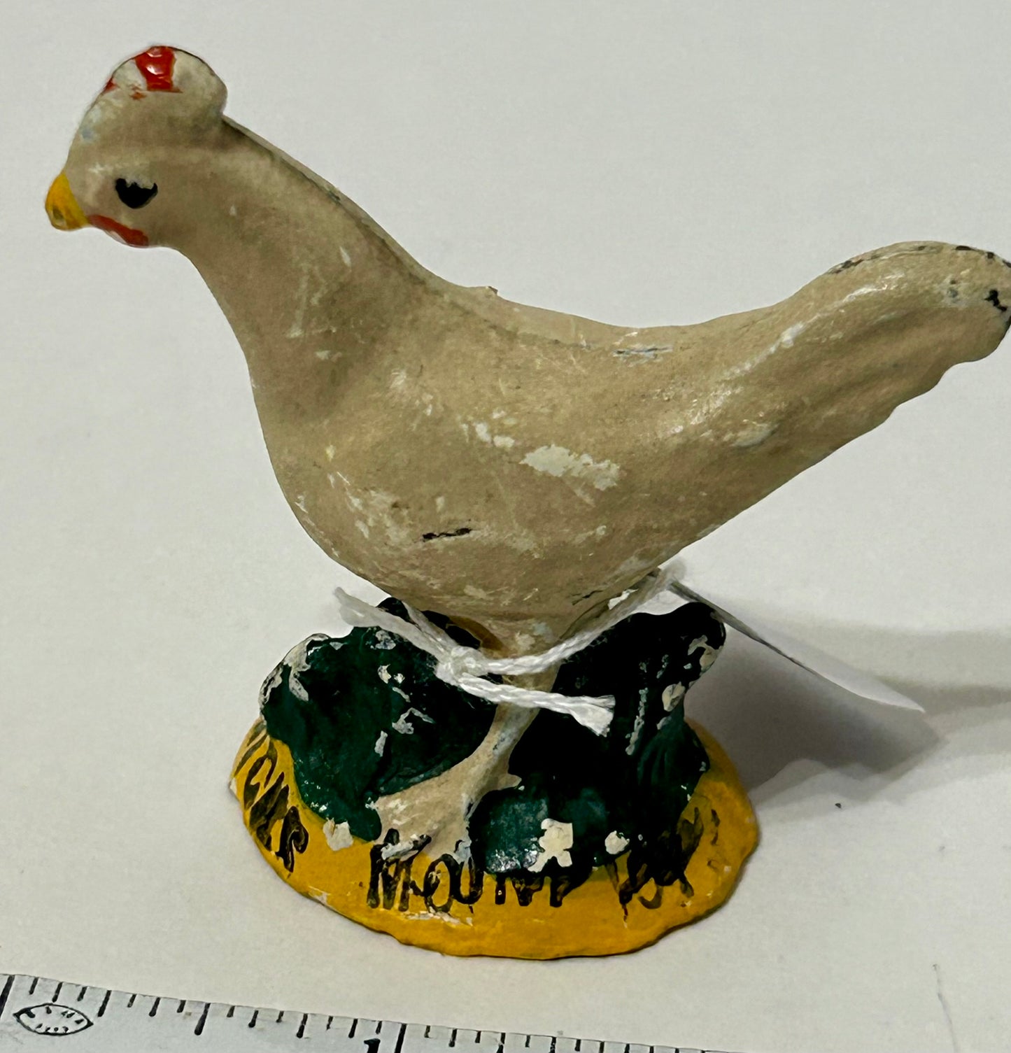 GREIDER CHICKS ADVERTISING CHICKEN IRON PAPERWEIGHT