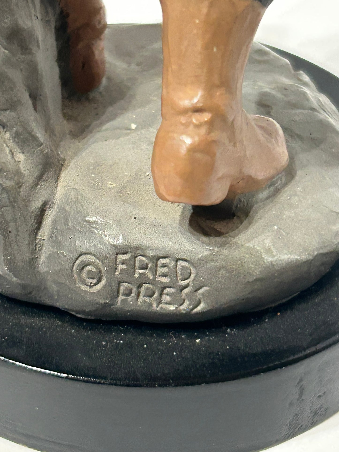 FRED PRESS DAIRY MAN SCULPTURE CIRCA 1940