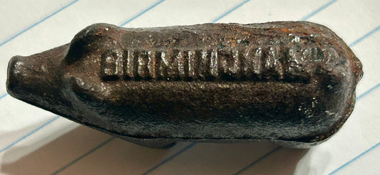 BIRMINGHAM STOVE & RANGE COMPANY ADVERTISING IRON PIG PAPERWEIGHT