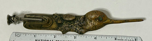 BRONZE FIGURAL BIRD CIGAR NIPPER