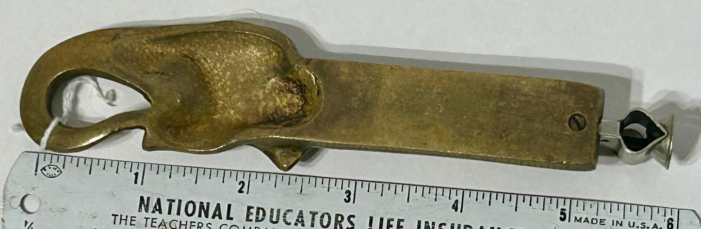 FIGURAL CIGAR NIPPER OF BRONZE ELEPHANT