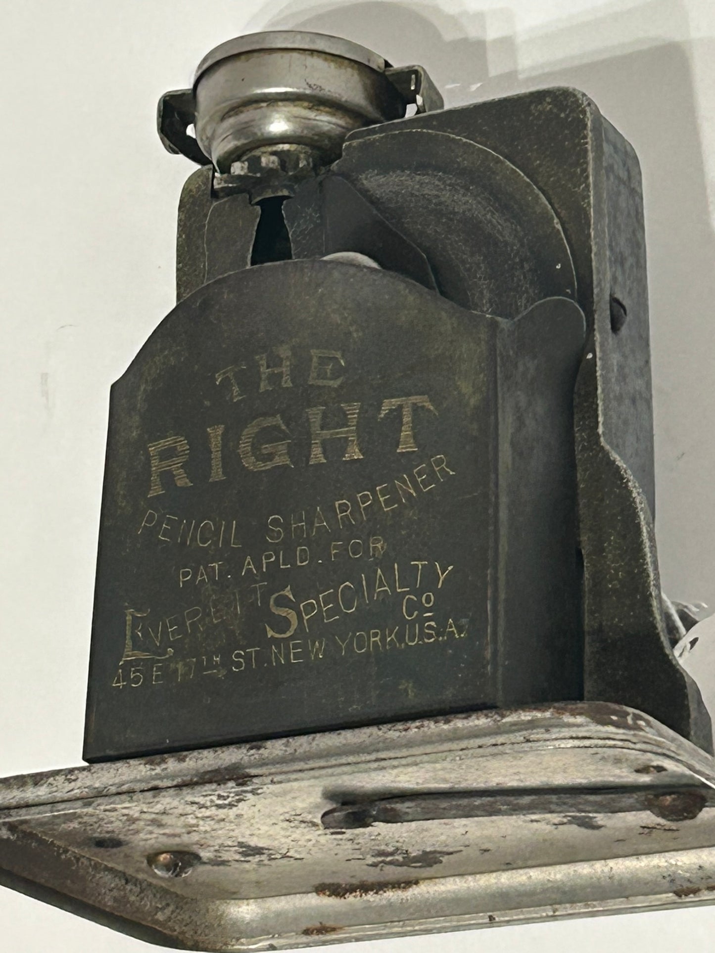 ANTIQUE PENCIL SHARPENER "THE RIGHT"