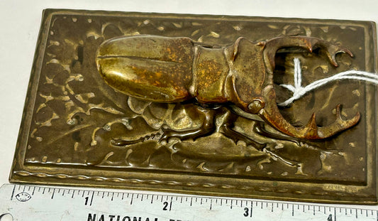 SCARAB BEETLE BRASS BILL CLIP