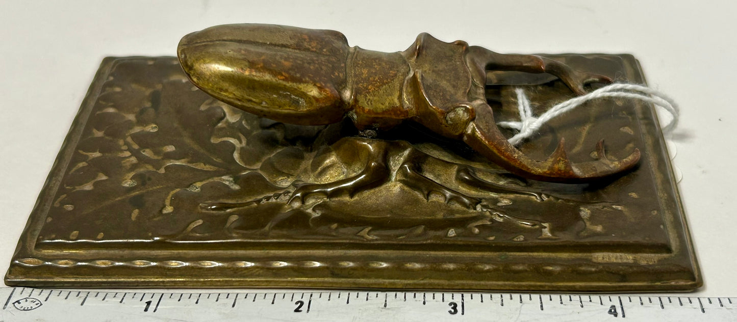 SCARAB BEETLE BRASS BILL CLIP