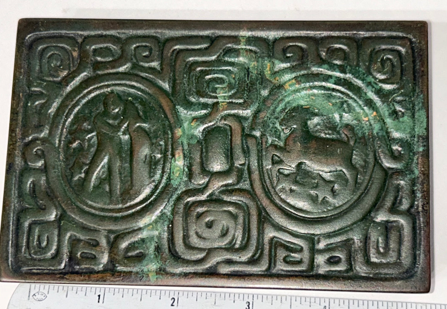 TIFFANY ZODIAC BRONZE DESK BOX