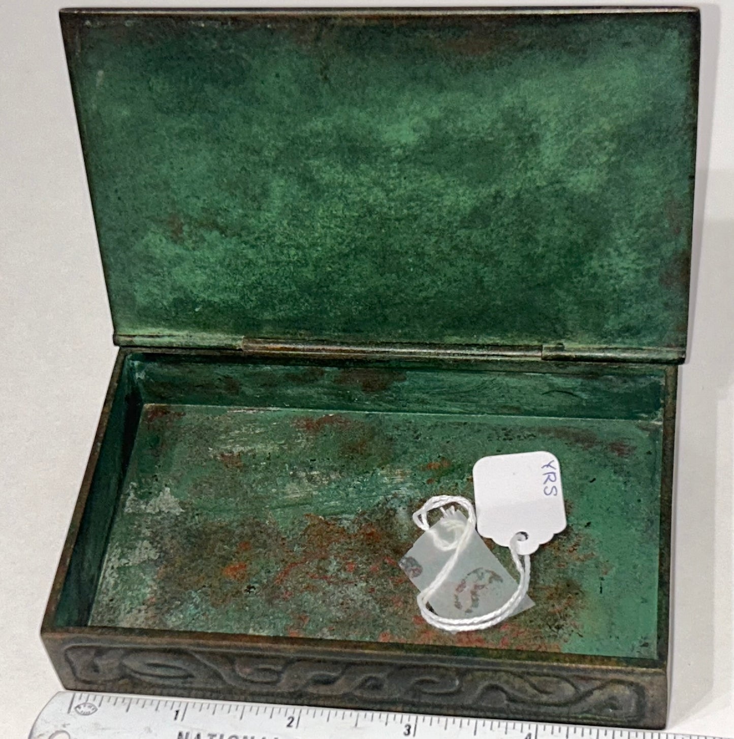 TIFFANY ZODIAC BRONZE DESK BOX