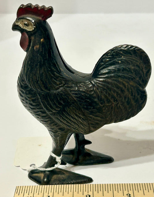 CAST IRON ROOSTER STILL BANK