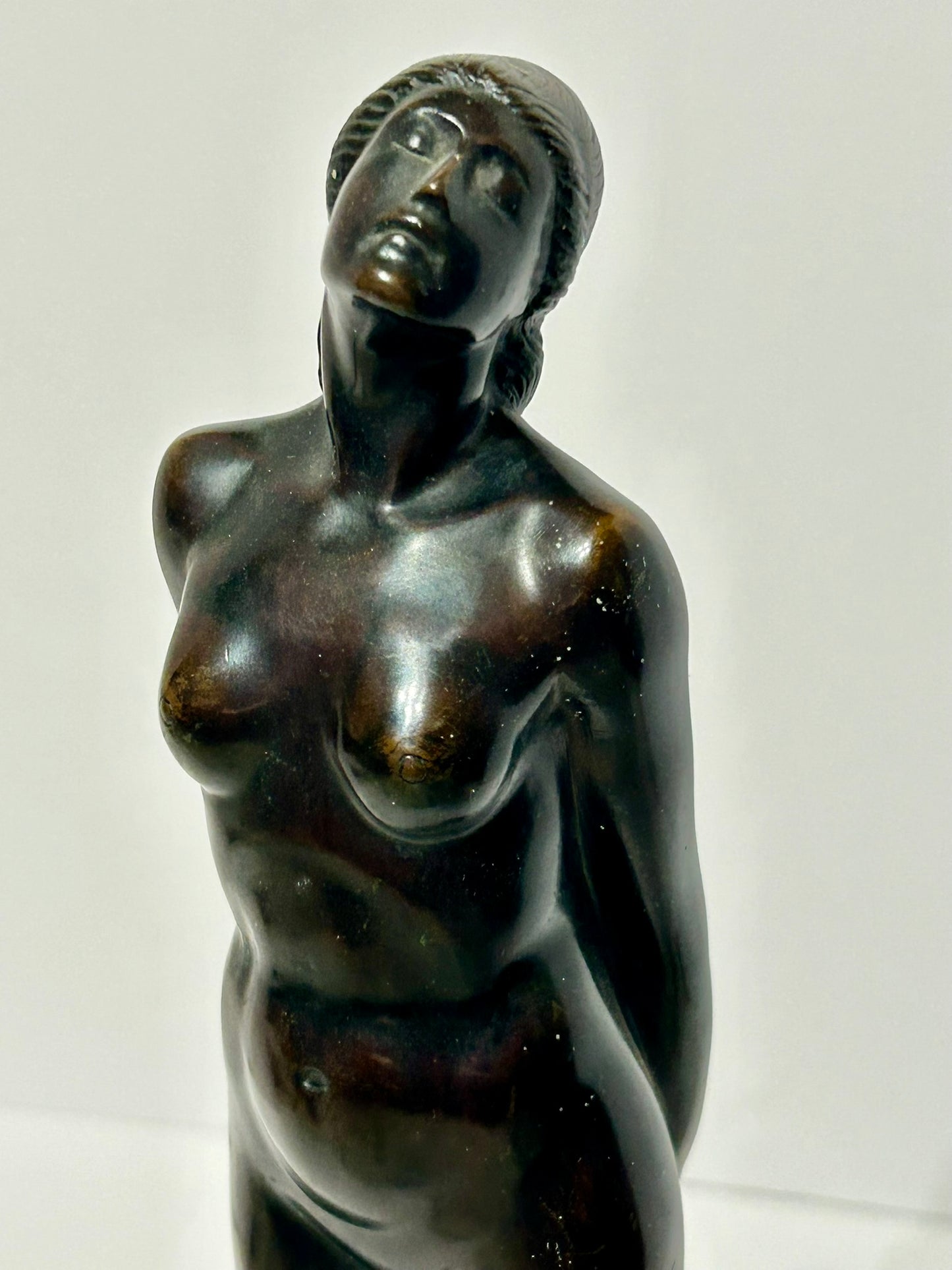 LILLI KERZINGER WERTH 1897-1971 GERMANY BRONZE NUDE STATUE