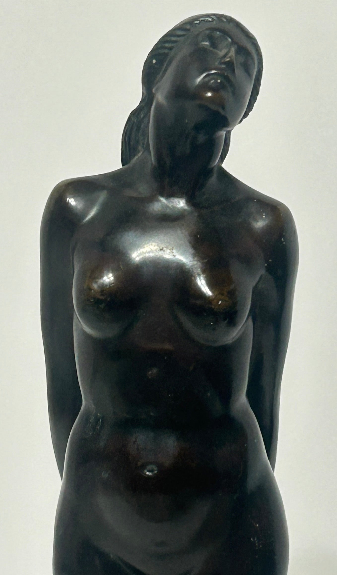 LILLI KERZINGER WERTH 1897-1971 GERMANY BRONZE NUDE STATUE