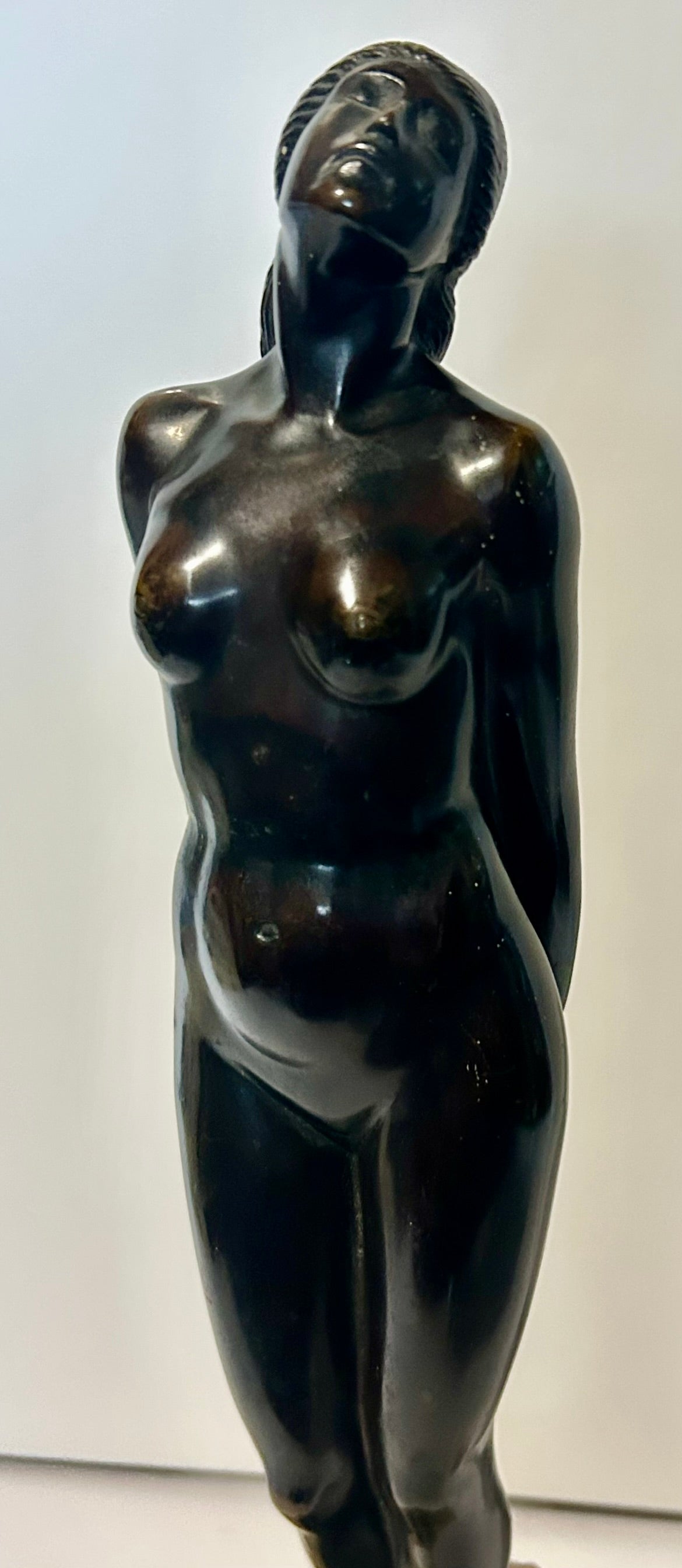 LILLI KERZINGER WERTH 1897-1971 GERMANY BRONZE NUDE STATUE