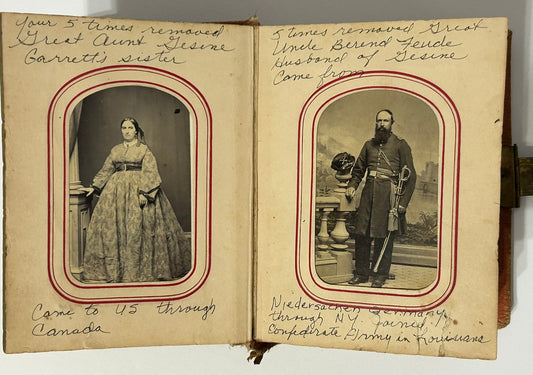 CIVIL WAR OFFICER PHOTO IN PERIOD PHOTO ALBUM