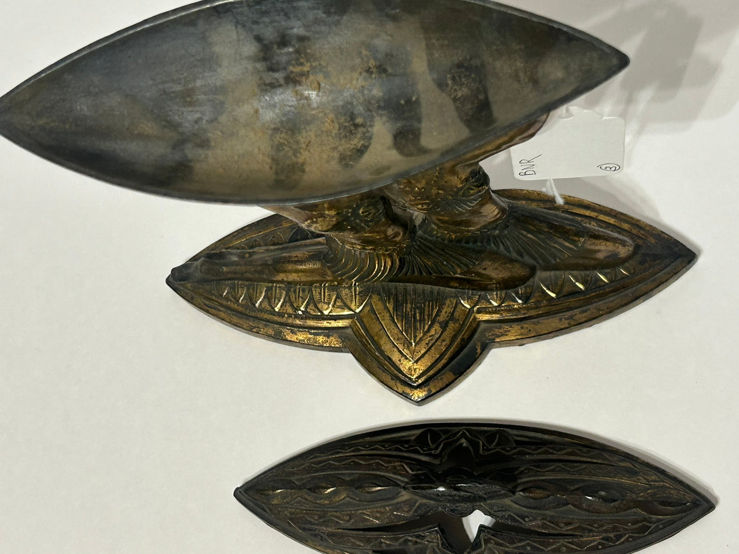 EGYPTIAN REVIVAL ART DECO TWIN LADIES INCENSE BURNER BY VANTINES FRANCE