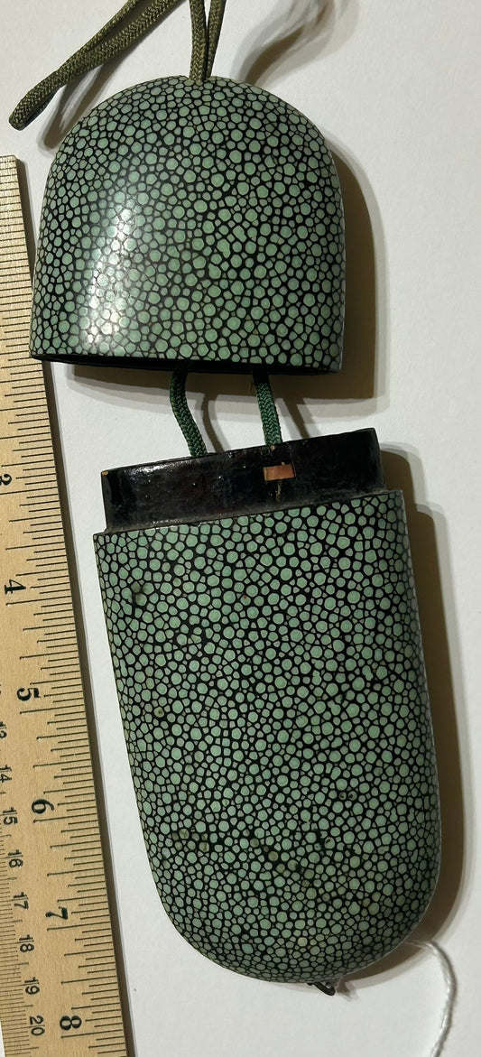 CHINESE SHARKSKIN SHAGREEN EYEGLASS CASE LATE 1800'S