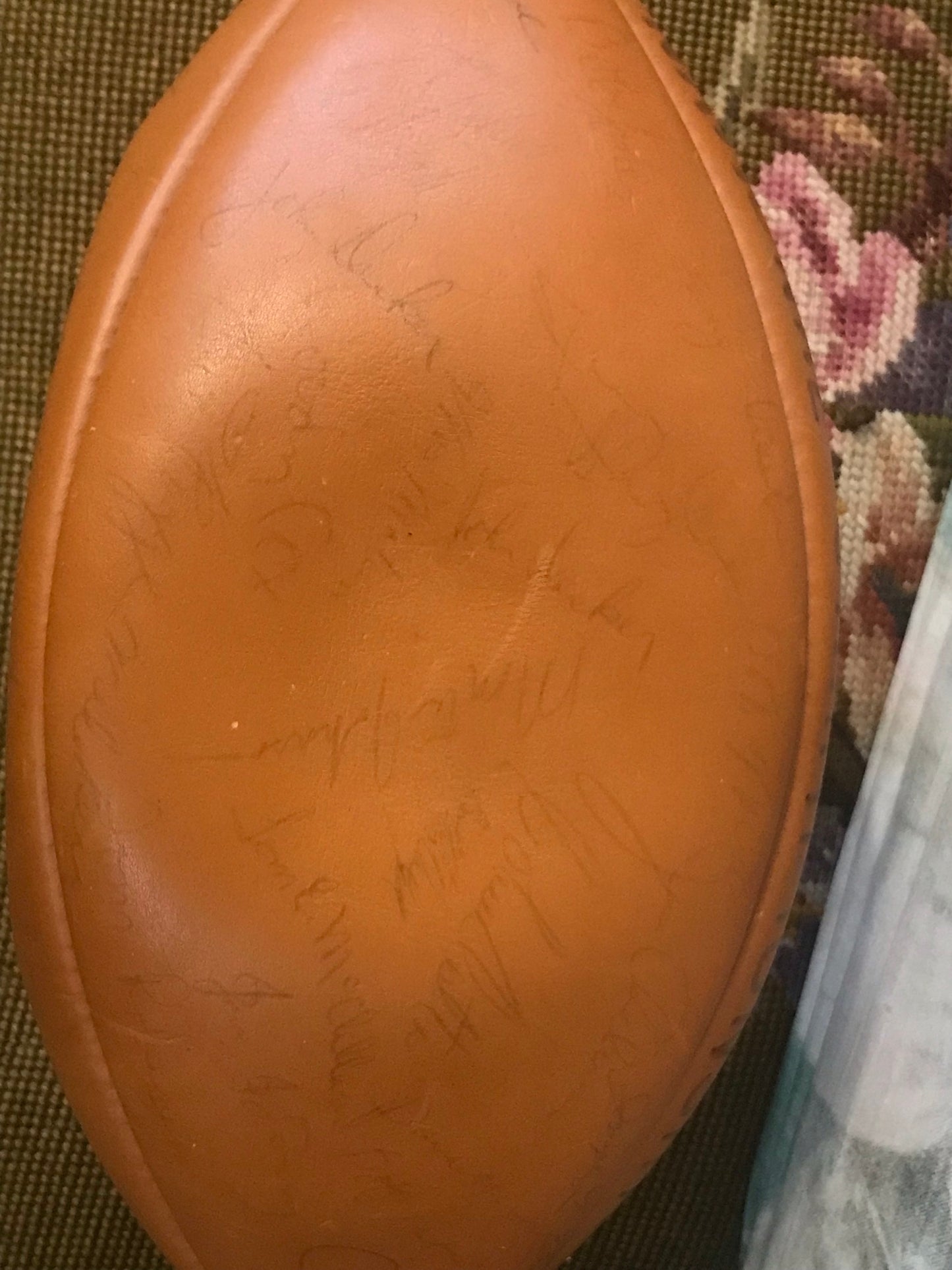 1970 NEBRASKA CORNHUSKERS CHAMPIONSHIP FOOTBALL TEAM SIGNED FOOTBALL