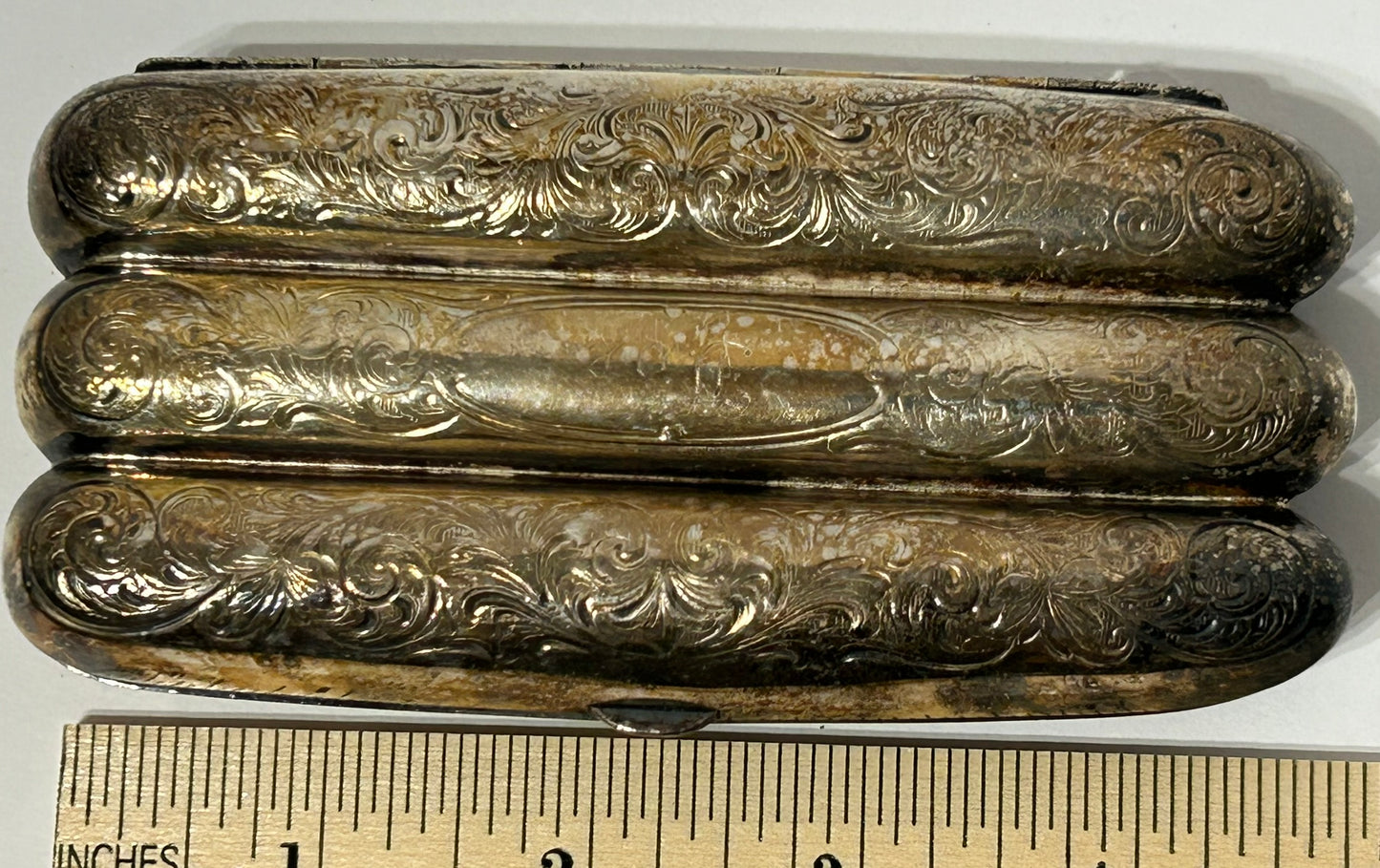 ANTIQUE CIGAR CASE MARKED GERMAN SILVER