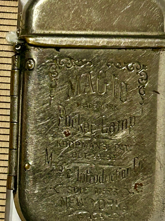 MAGIC POCKET LAMP 1889 LIGHTER