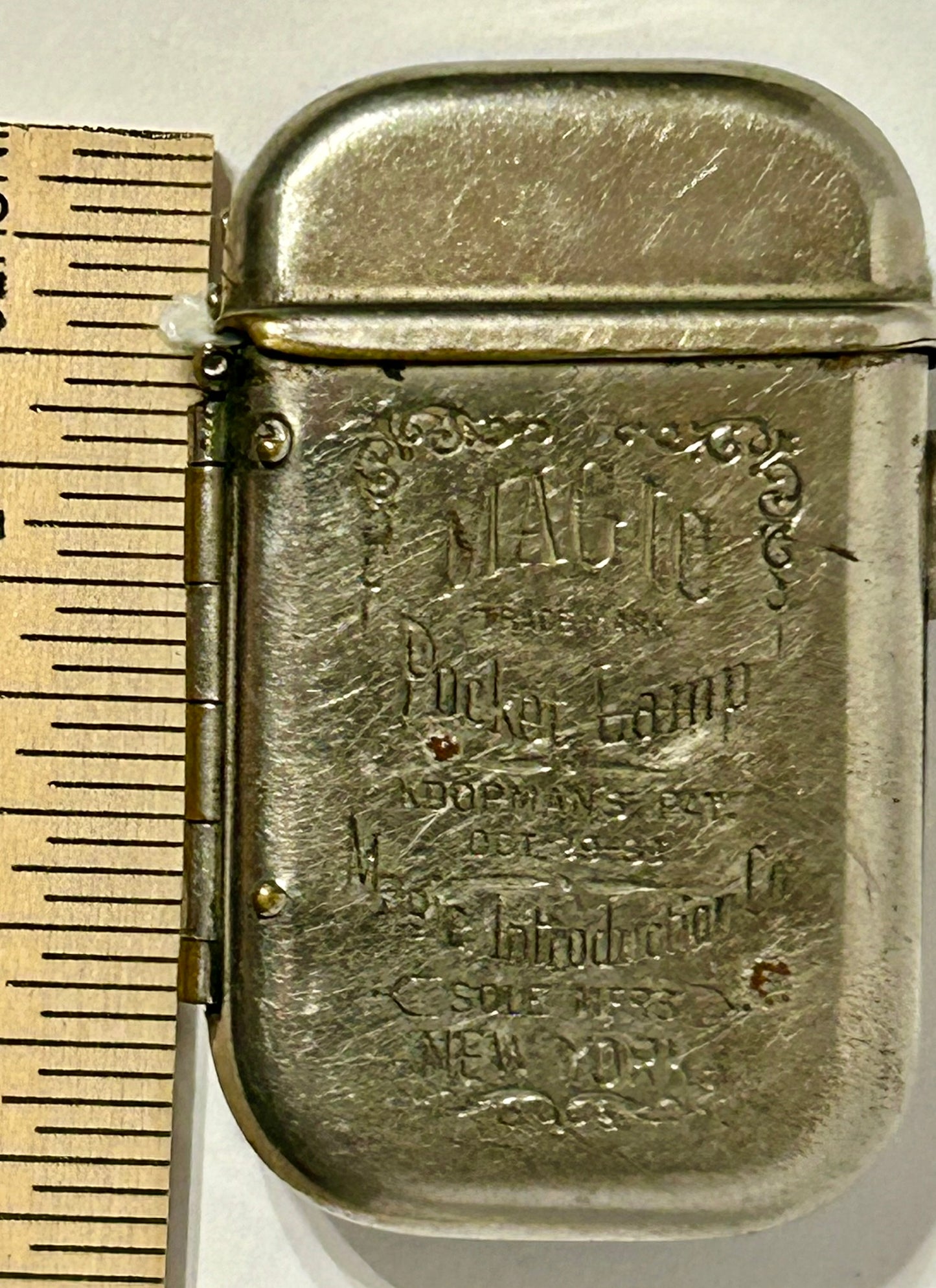 MAGIC POCKET LAMP 1889 LIGHTER