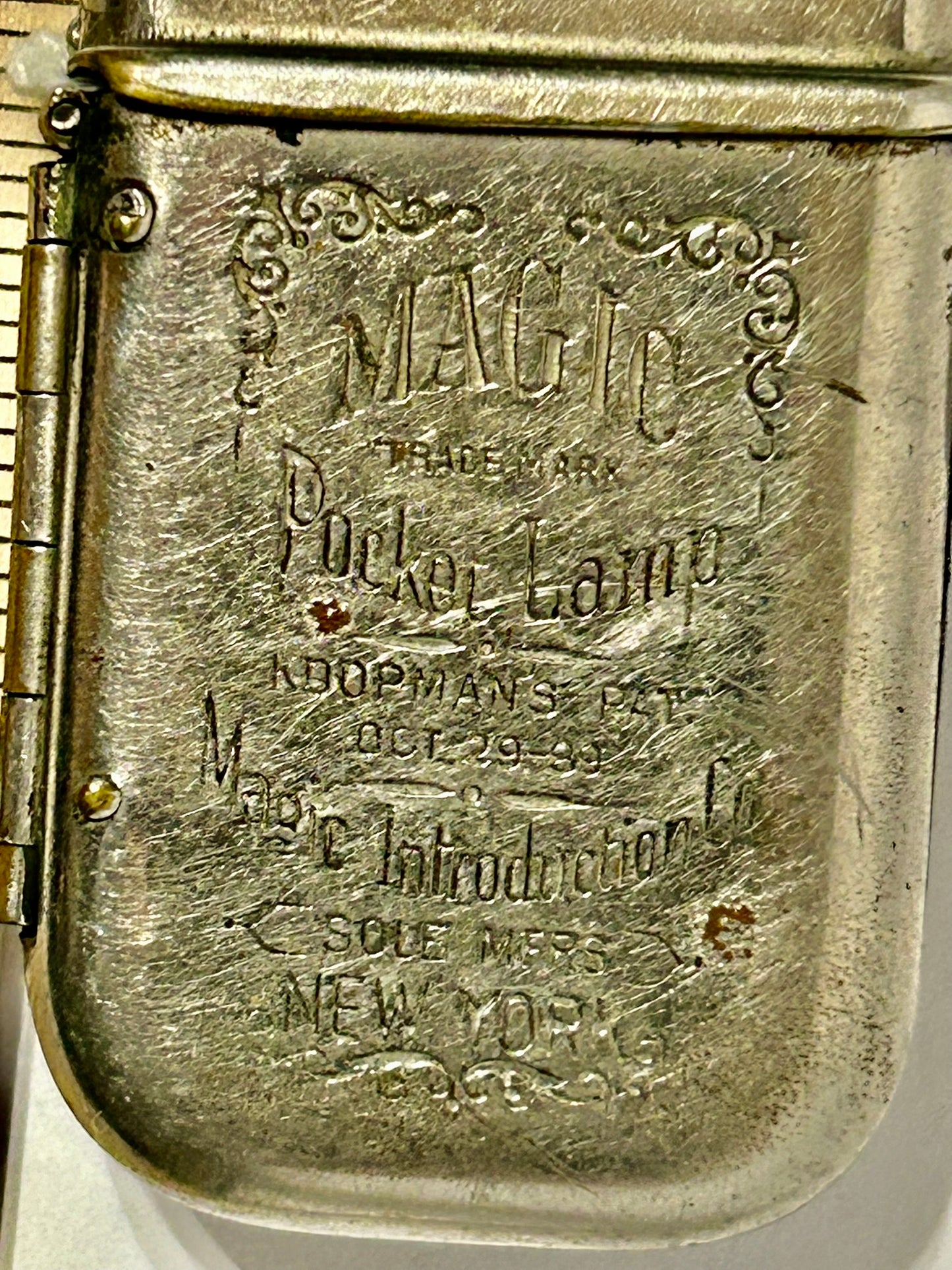 MAGIC POCKET LAMP 1889 LIGHTER