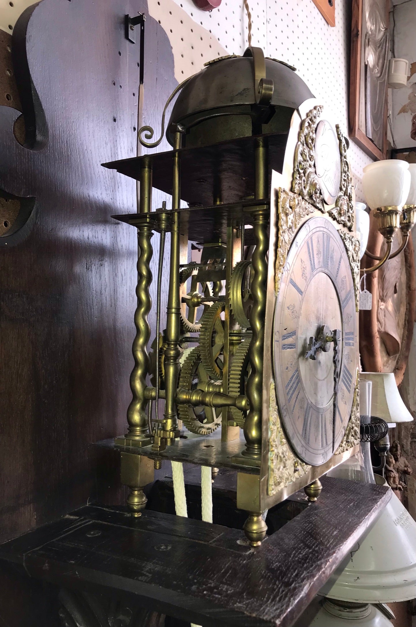ANTIQUE CIRCA 1700's LANTERN CLOCK