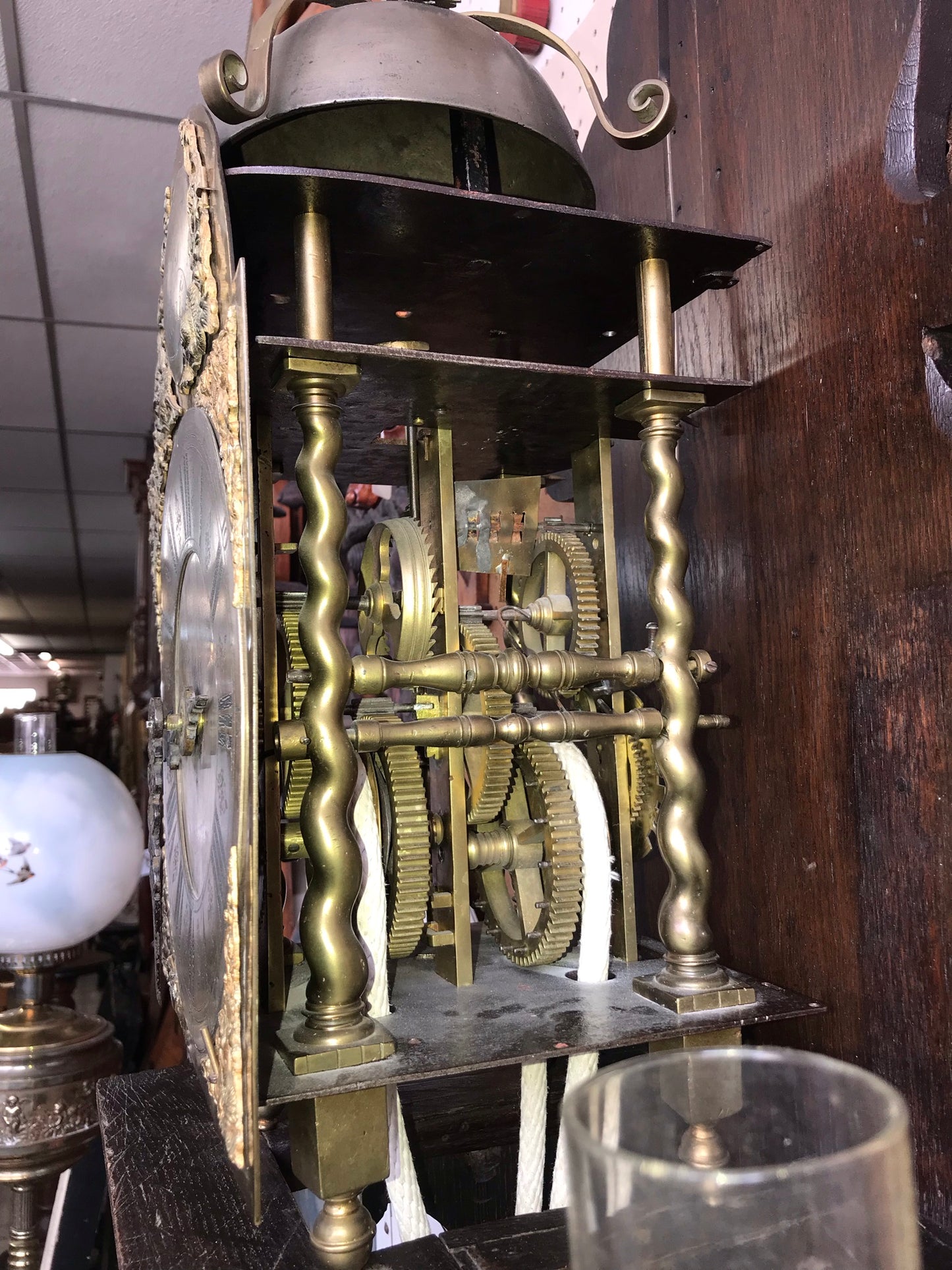 ANTIQUE CIRCA 1700's LANTERN CLOCK