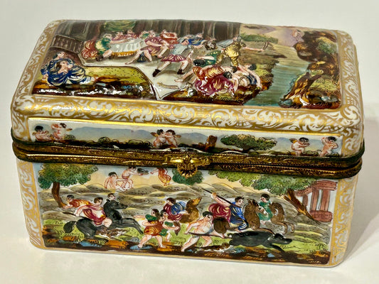 CAPODIMONTE LATE 1800'S BOX