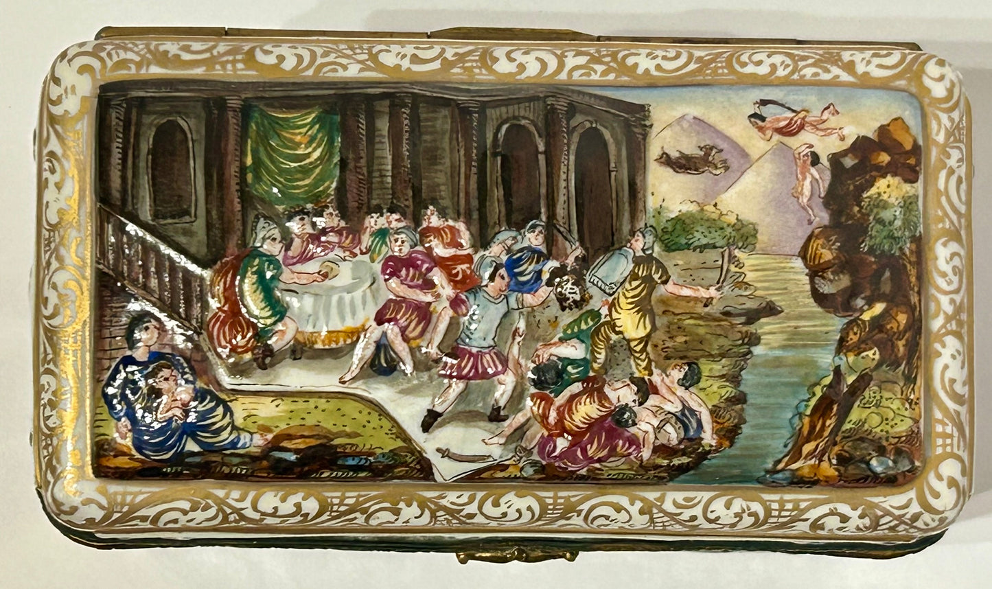 CAPODIMONTE LATE 1800'S BOX