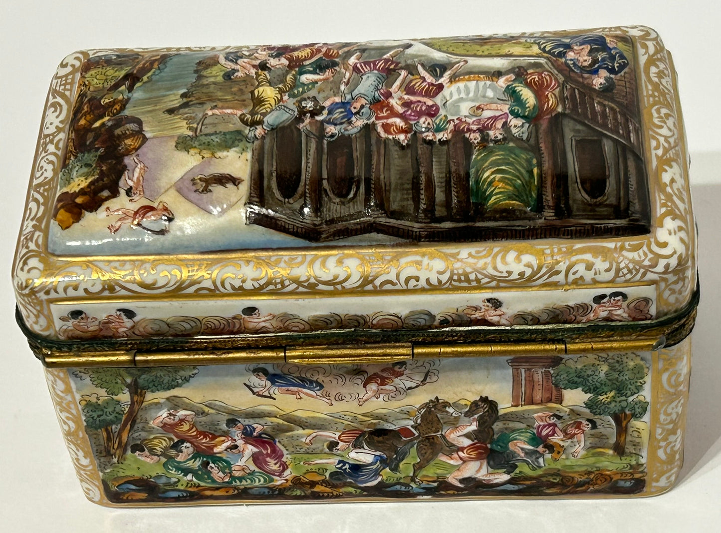 CAPODIMONTE LATE 1800'S BOX