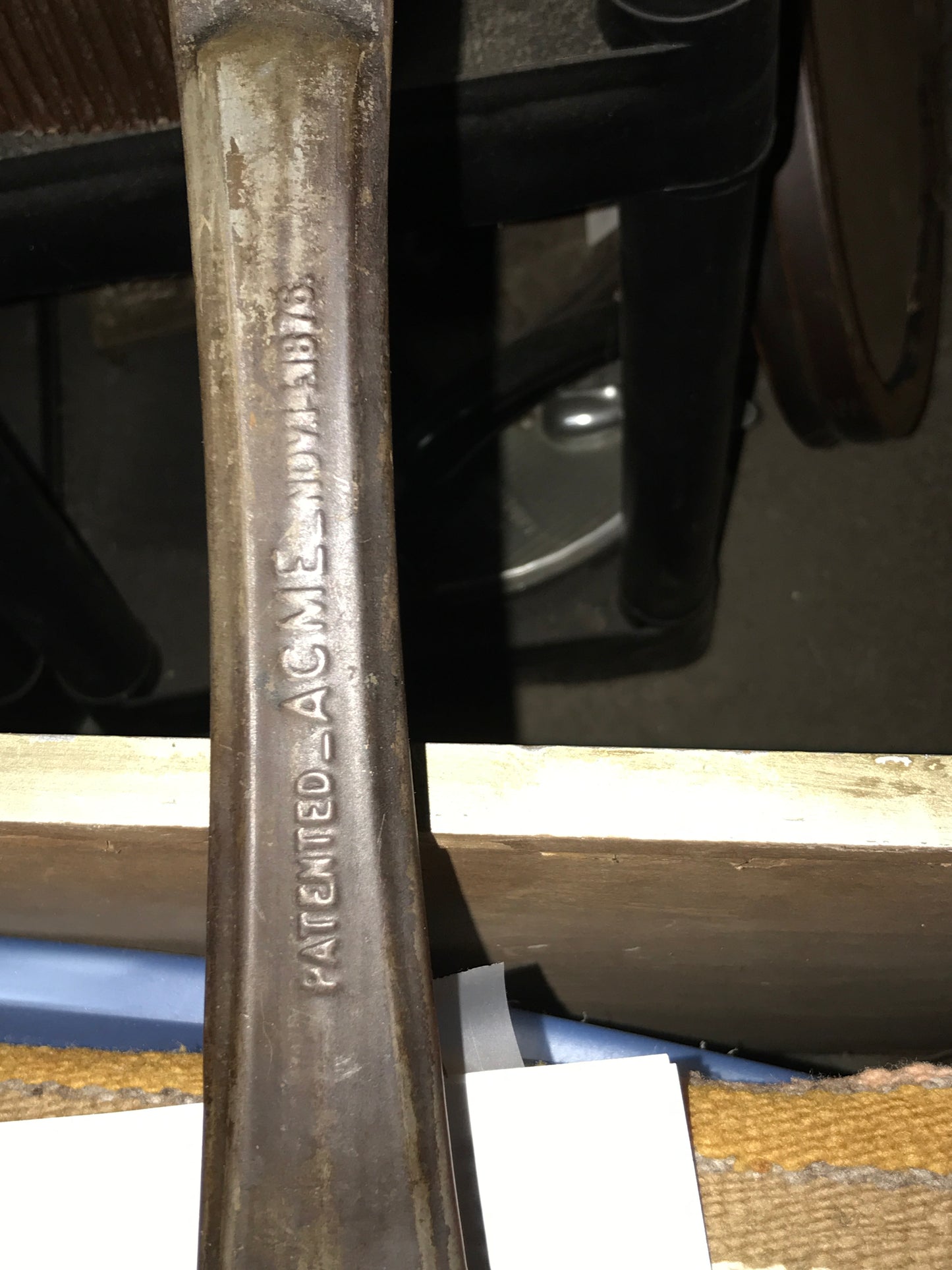 ANTIQUE ANHEUSER BUSCH PAN SHAPE ADVERTISING CLOCK