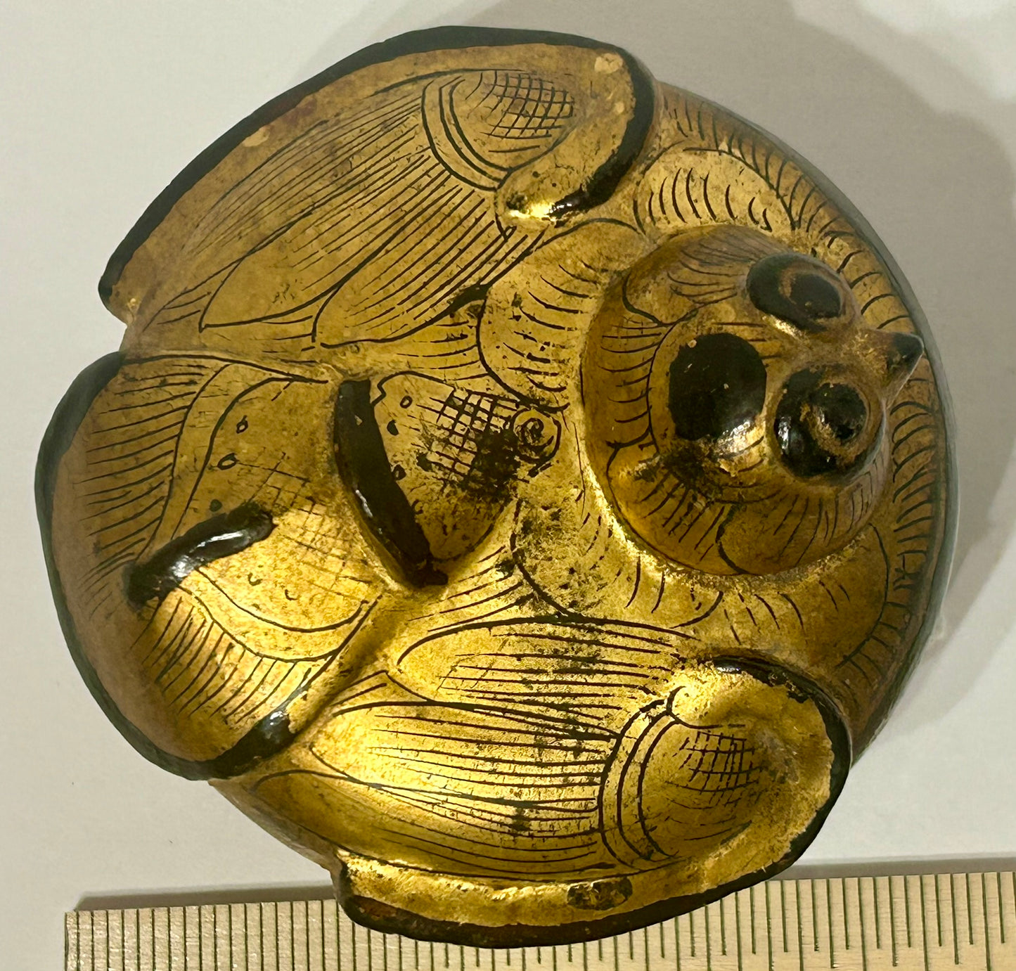 LACQUER FIGURAL COVERED BIRD BOX