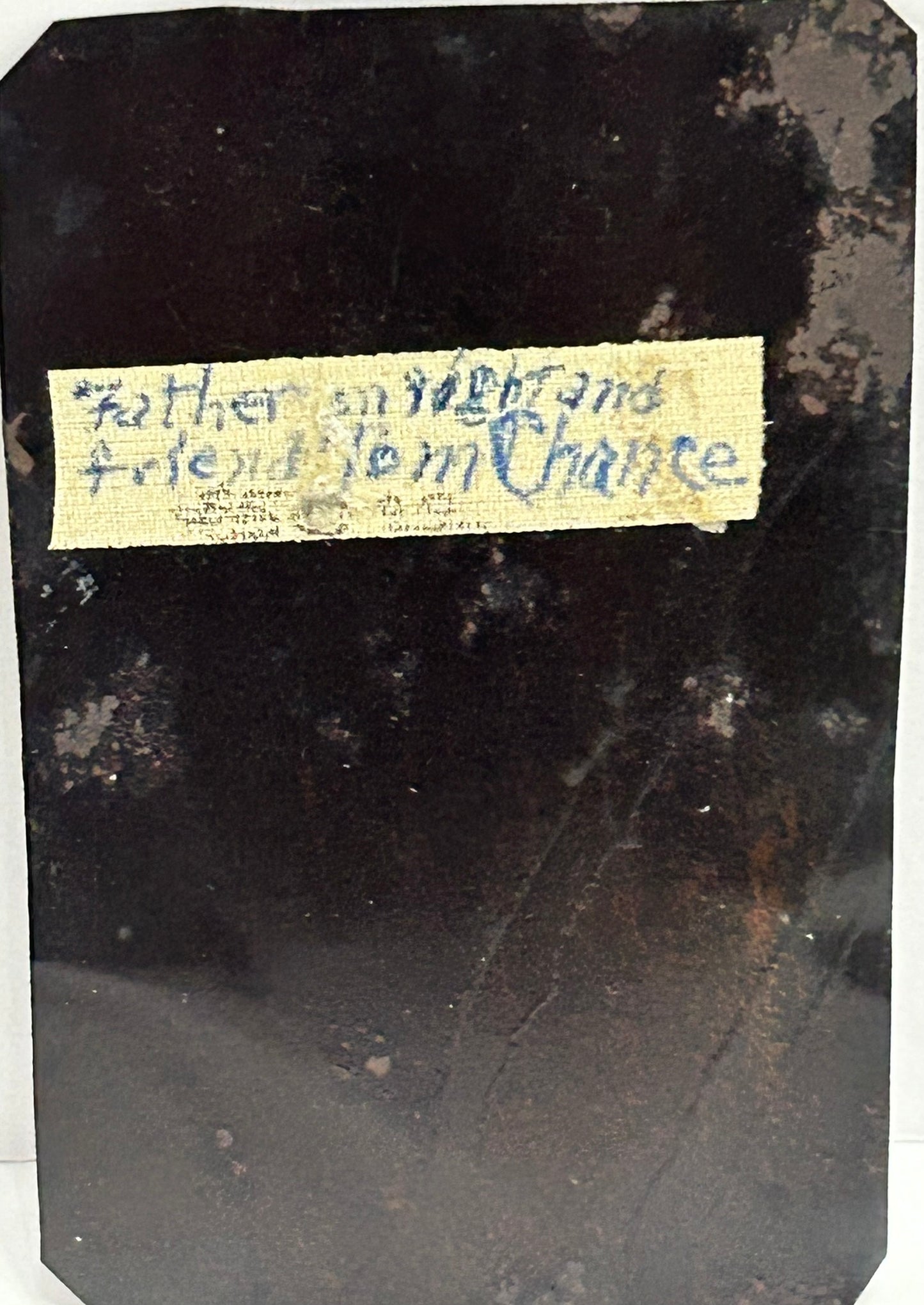 ANTIQUE TINTYPE OF PAIR OF BOXERS