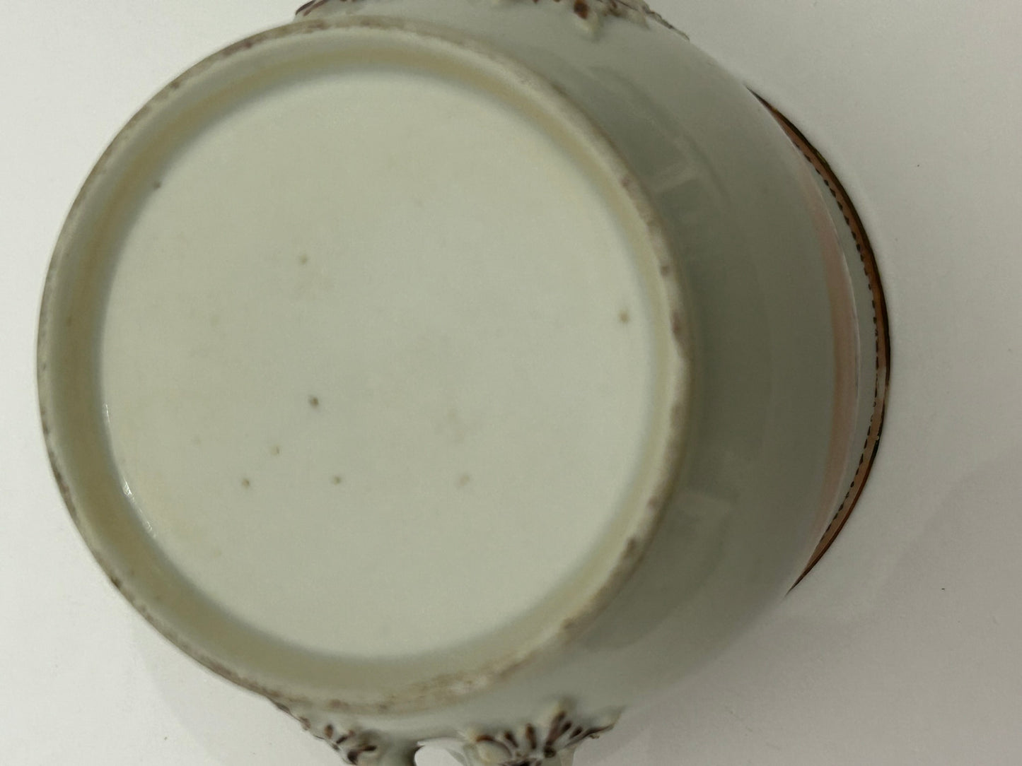 ANTIQUE EXPORT WARE HANDLED BOWL