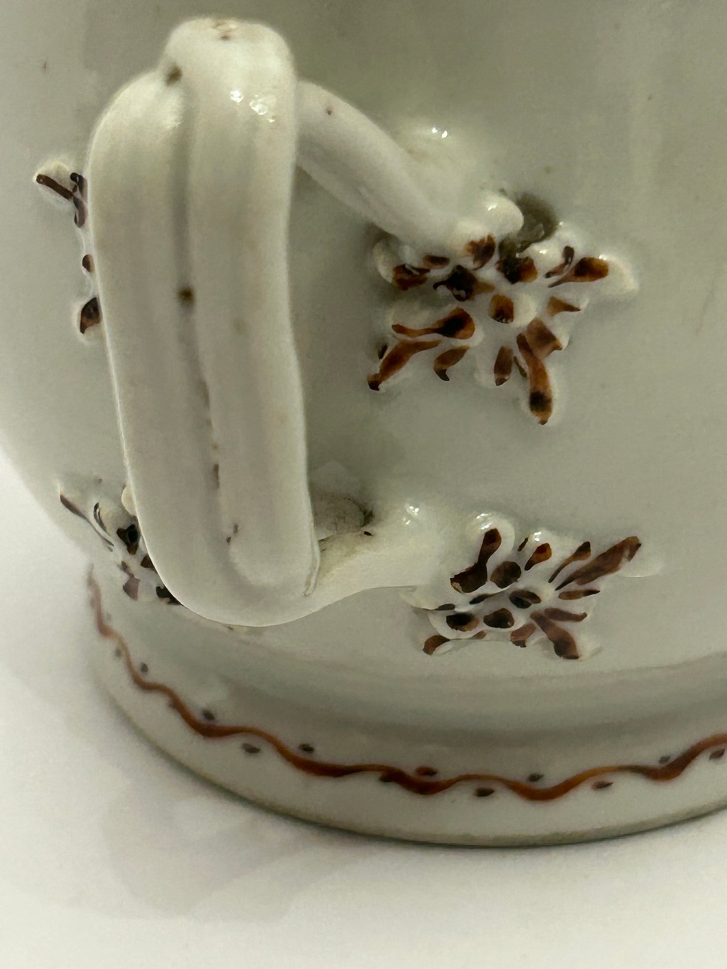 ANTIQUE EXPORT WARE HANDLED BOWL
