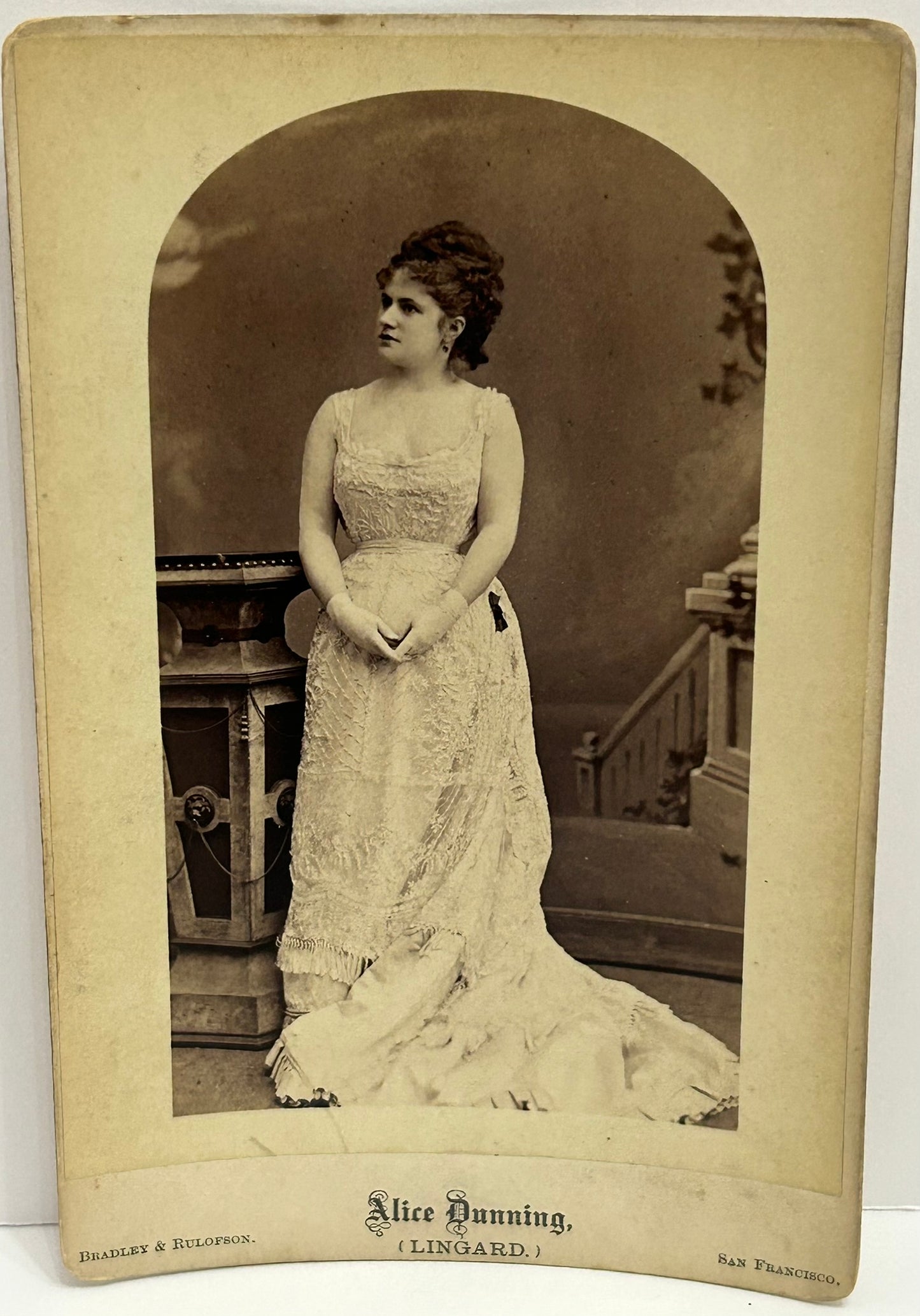 STAGE STAR ALICE DUNNING PHOTOGRAPH BY EARLY SAN FRANCISCO PHOTOGRAPHERS