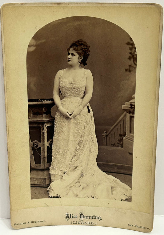 STAGE STAR ALICE DUNNING PHOTOGRAPH BY EARLY SAN FRANCISCO PHOTOGRAPHERS