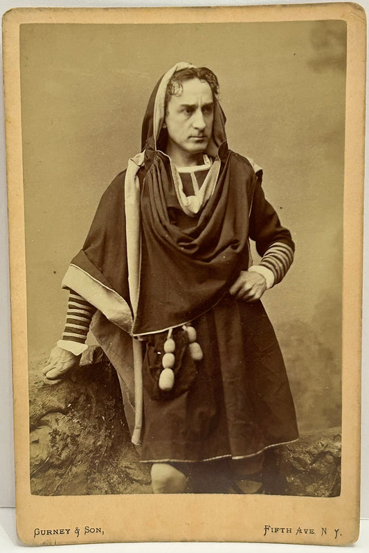 PHOTOGRAPH OF EDWIN BOOTH ACTOR ANTIQUE CABINET CARD